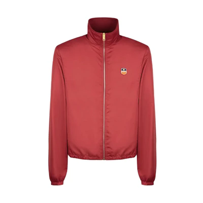 BALLY SS24 High-Neck Logo Badge Jacket Long Sleeve - Red 6306730