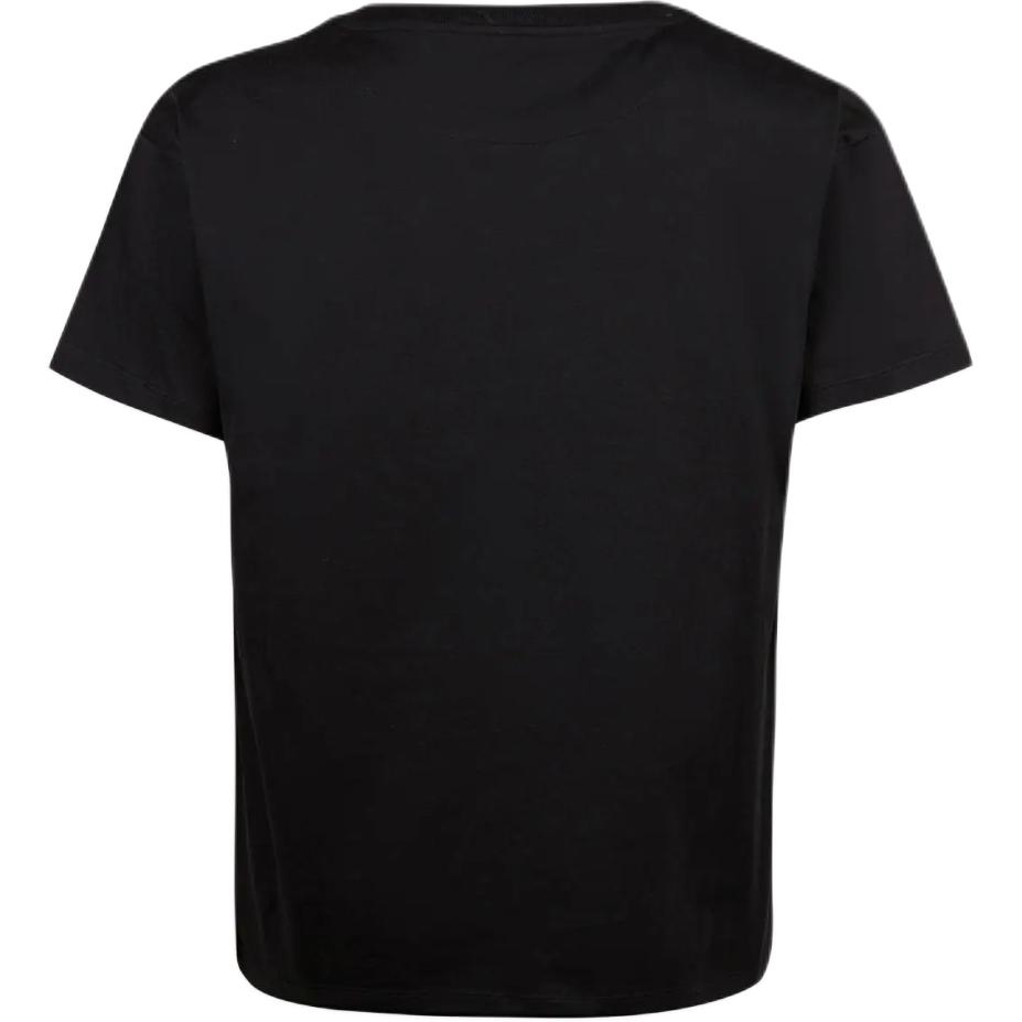 Lookbook 발리 SS24 로고 프린트 크루넥 반팔 티셔츠 블랙. 6306483