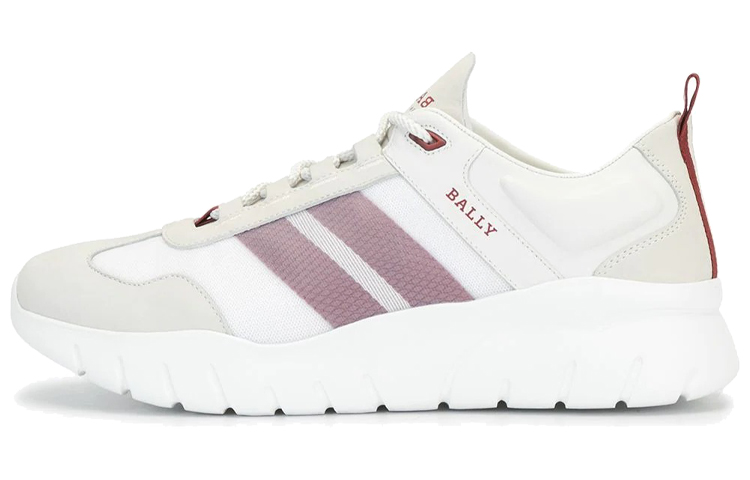 BALLY Stripe 'White Platform'