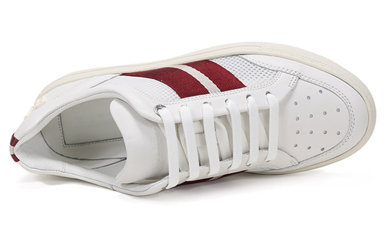 Purchase BALLY 條紋織物 休閒運動板鞋 白紅