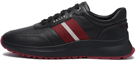 BALLY Stripe Lace-Up 'Red White Stripes Black' 6302428 BALLY Stripe Lace-Up 'Red White Stripes Black' 6302428