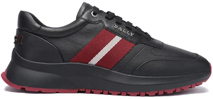 BALLY Sepatu Tali Bergaris 'Merah Putih Hitam' 6302428 Order BALLY Sepatu Tali Bergaris 'Merah Putih Hitam' 6302428