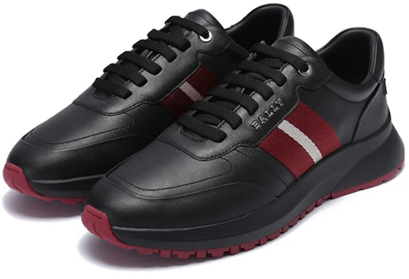 BALLY Sepatu Tali Bergaris 'Merah Putih Hitam' 6302428 Lookbook BALLY Sepatu Tali Bergaris 'Merah Putih Hitam' 6302428