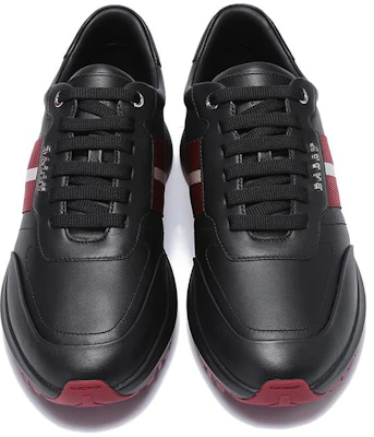 BALLY Sepatu Tali Bergaris 'Merah Putih Hitam' 6302428 Shop BALLY Sepatu Tali Bergaris 'Merah Putih Hitam' 6302428