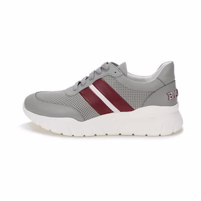 BALLY Stripe Lace-Up Casual Sneaker 'Grey Leather'