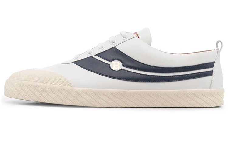 BALLY Stripe Lace-Up Sneakers 'White'