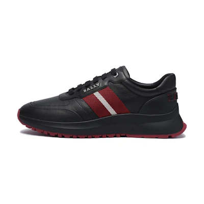 BALLY Stripe Lace-Up 'Red White Stripes Black'