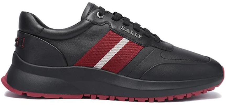 BALLY Stripe Lace-Up 'Red White Stripes Black' 6302428 Order BALLY Stripe Lace-Up 'Red White Stripes Black' 6302428