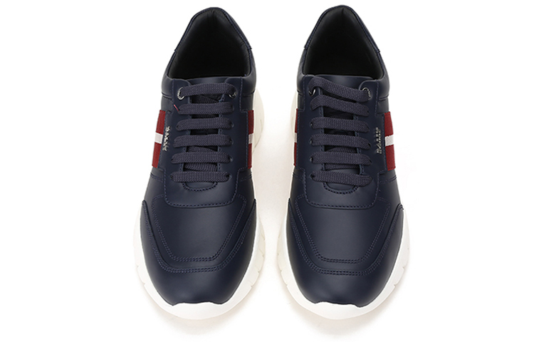 BALLY Stripe Lace-Up Sneaker 'Navy Blue' 圖 4