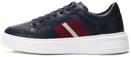 BALLY Stripe Leather Lace-Up 'Ink Blue' 6237761 BALLY Stripe Leather Lace-Up 'Ink Blue' 6237761