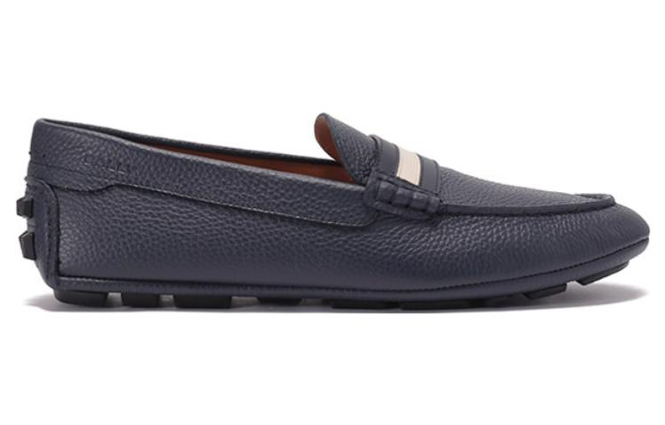 Order BALLY Sneaker Kulit Berjalur 'Keselesaan Biru' 6304669