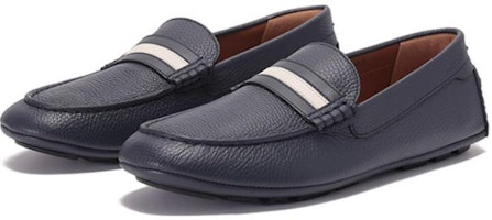 BALLY Sneaker Kulit Berjalur 'Keselesaan Biru' 6304669 Lookbook BALLY Sneaker Kulit Berjalur 'Keselesaan Biru' 6304669