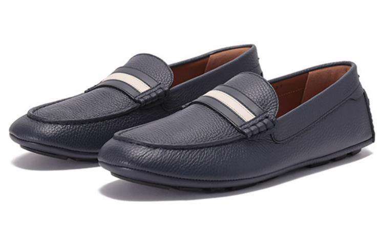 Shop BALLY Streifen Leder Sneaker ''Blauer Komfort'' 6304669