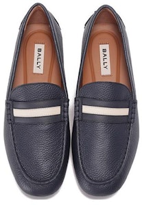 발리 블루 컴포트 스트라이프 가죽 스니커즈 6304669 Shop 발리 블루 컴포트 스트라이프 가죽 스니커즈 6304669