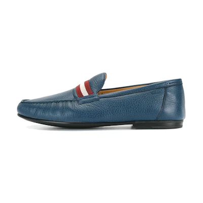 BALLY Stripe Patchwork Loafer 'Blue'