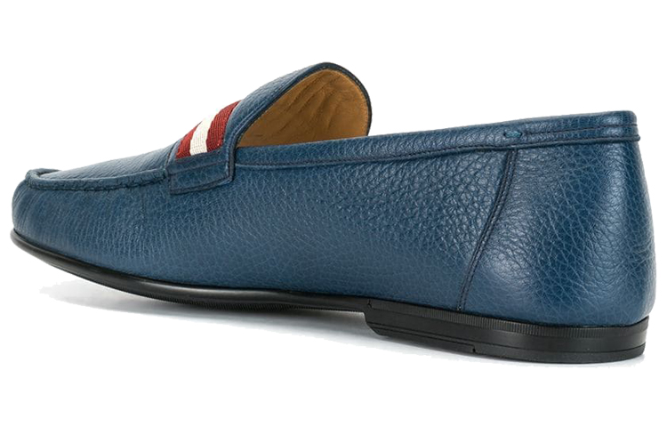 BALLY Stripe Patchwork Loafer 'Blue' 圖 3