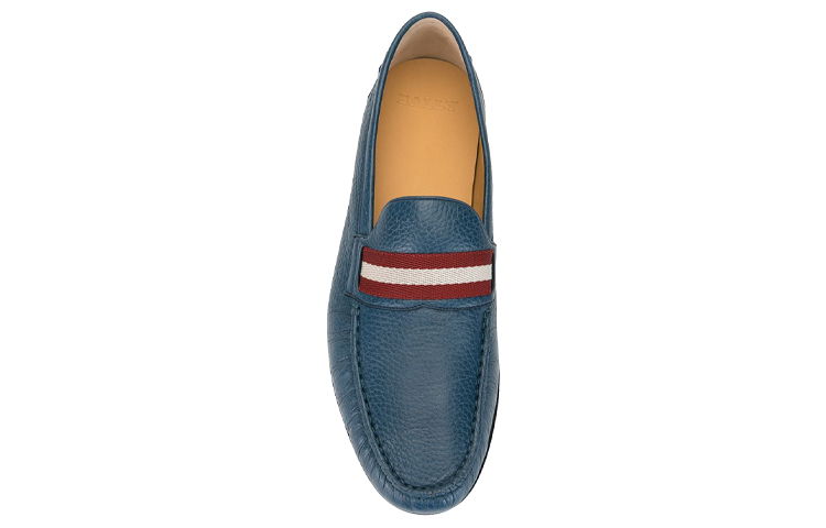 BALLY Stripe Patchwork Loafer 'Blue' 圖 4