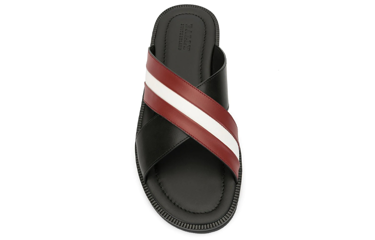 BALLY Stripe Slides 'Black Red White' 圖 3