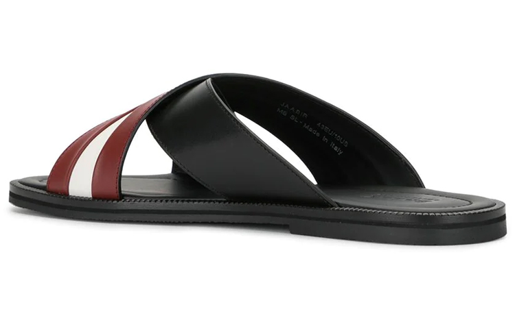 BALLY Stripe Slides 'Black Red White' 圖 4