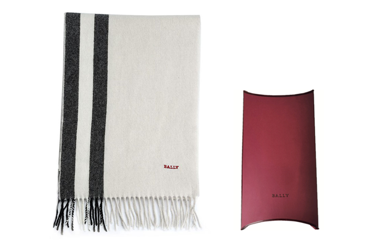 BALLY Striped Warm Knit Scarf Unisex Couple Style. 6302424 圖 2