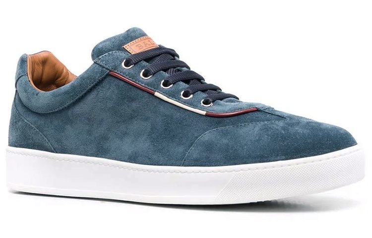 BALLY Suede Lace-Up Sneaker 'Blue' 圖 2