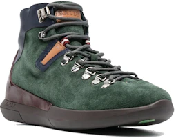 Order BALLY Boots Hiking Ankle Patchwork Suede Hijau Mewah Kulit 6217425