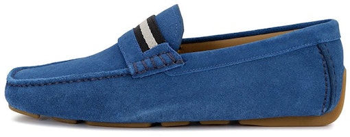 BALLY Suede Slip-On 'Blue Fashion' Casual Shoe 6190610 BALLY Suede Slip-On 'Blue Fashion' Casual Shoe 6190610