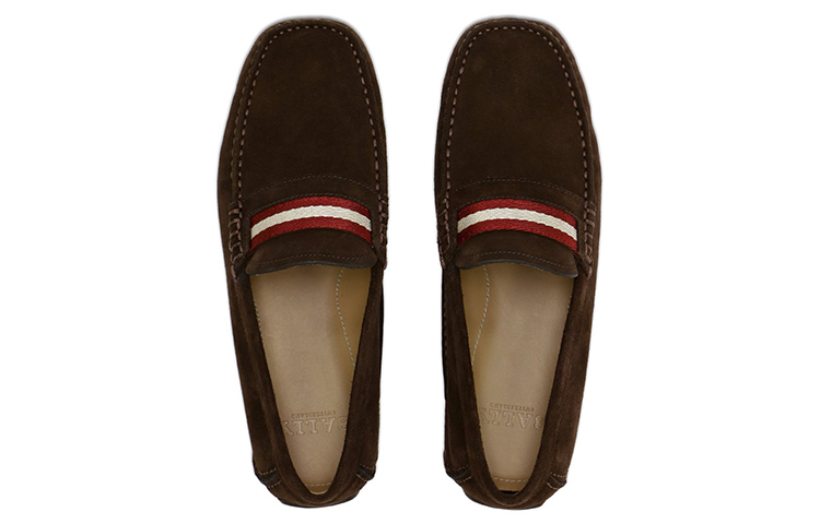 BALLY Suede Slip-On 'Brown Fashion' Casual Shoe 圖 3