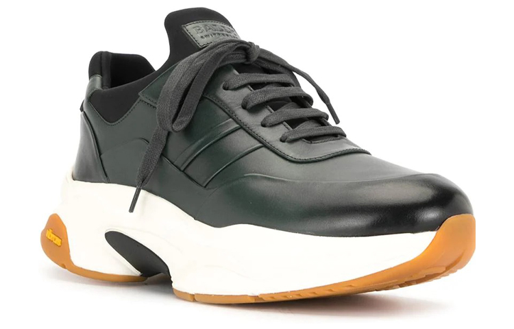 BALLY Thick Rubber Sole Leather Sneaker 'Green Fashion' 圖 2