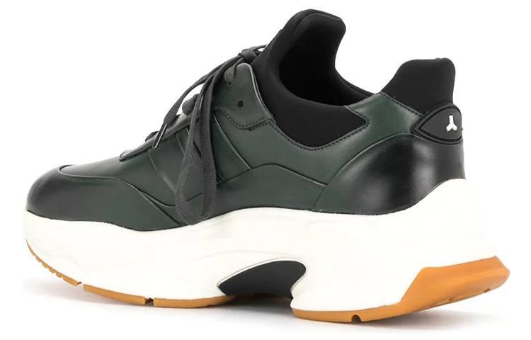 BALLY Thick Rubber Sole Leather Sneaker 'Green Fashion' 圖 3