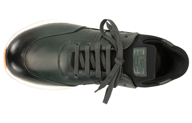 BALLY Thick Rubber Sole Leather Sneaker 'Green Fashion' 圖 4