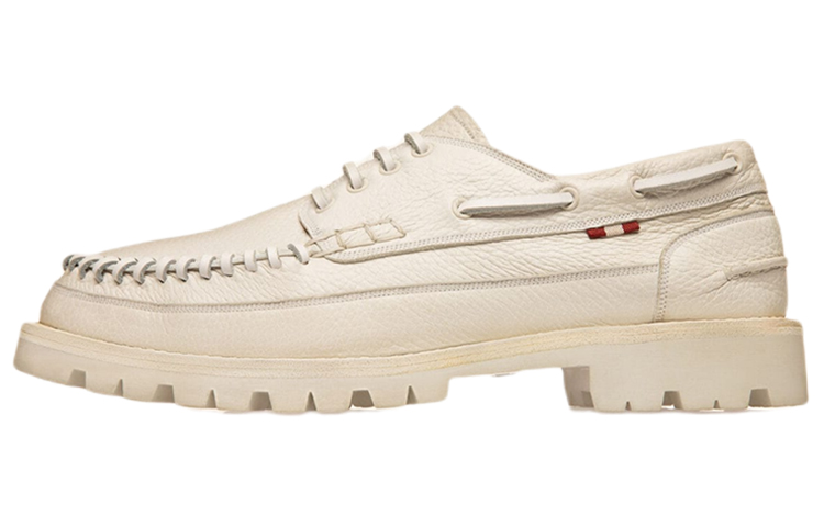 BALLY Trendal 'White Leather Moccasin'