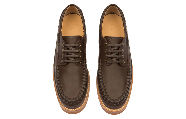 Lookbook BALLY Tristan 'Kasut Moccasin Kulit Coklat' 6300101