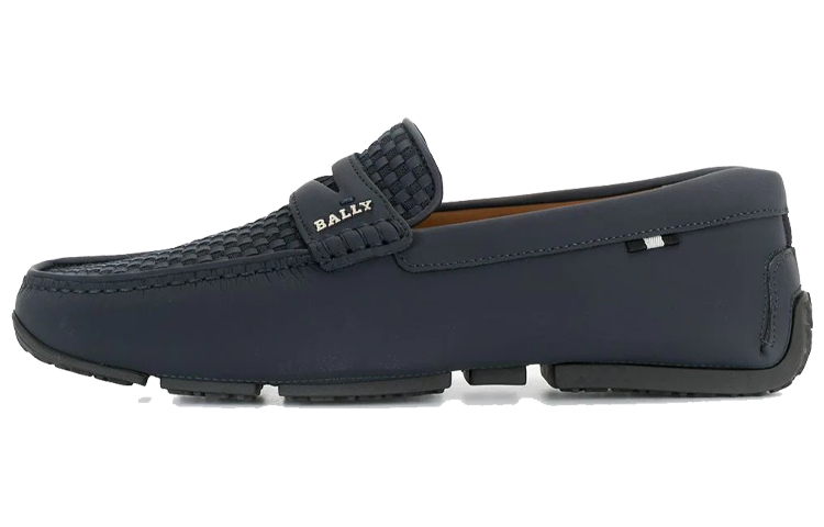 BALLY Woven Mesh Loafers 'Blue' 6225978