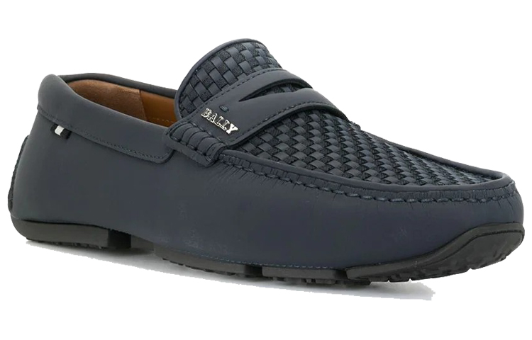 Order BALLY Sepatu Loafers Jalinan Mesh 'Biru' 6225978