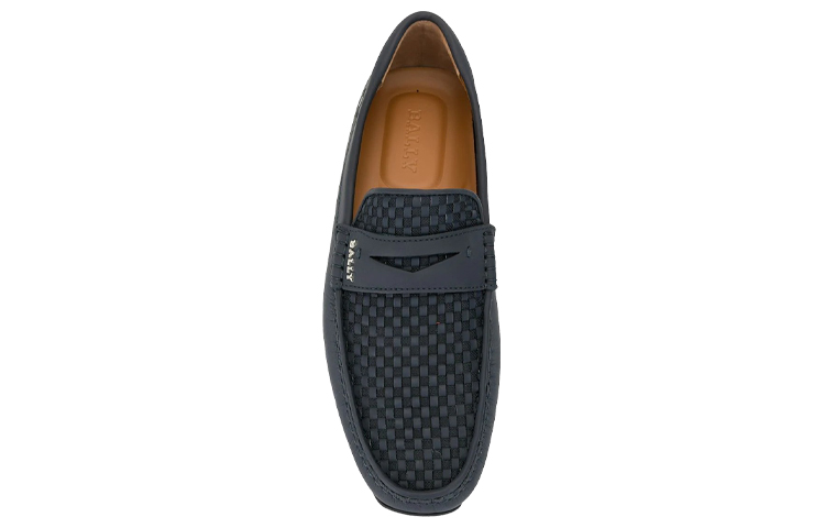Shop BALLY Sepatu Loafers Jalinan Mesh 'Biru' 6225978