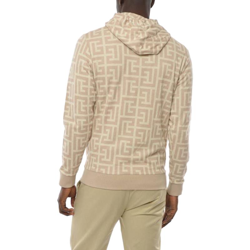 Details for 발망 베이지 로고 프린트 드로스트링 후디. XH1JR002JB70-GHO