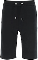 BALMAIN Black Casual Shorts with Letter Print and Drawstring. BH1OA003BB04-EAB BALMAIN Black Casual Shorts with Letter Print and Drawstring. BH1OA003BB04-EAB