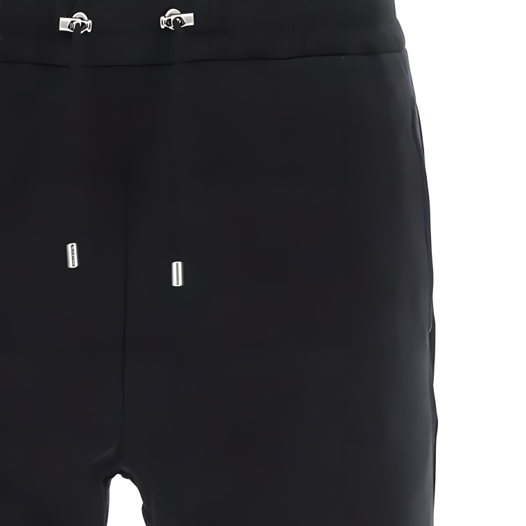 Details for 발망 블랙 레터 프린트 스트링 캐주얼 반바지. BH1OA003BB04-EAB