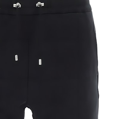 발망 블랙 레터 프린트 스트링 캐주얼 반바지. BH1OA003BB04-EAB Details for 발망 블랙 레터 프린트 스트링 캐주얼 반바지. BH1OA003BB04-EAB