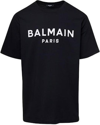 巴尔曼 黑色圆领字母印花短袖T恤 CH1EG000-BB73-EAB Buy 巴尔曼 黑色圆领字母印花短袖T恤 CH1EG000-BB73-EAB