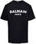 Buy 巴尔曼 黑色圆领字母印花短袖T恤 CH1EG000-BB73-EAB