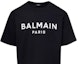 Sizing 巴尔曼 黑色圆领字母印花短袖T恤 CH1EG000-BB73-EAB
