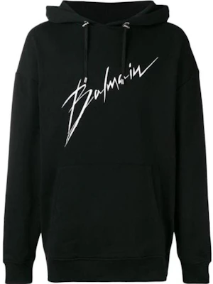 巴尔曼 黑色连帽衫 带标志字母印花 RH13208I068-0PA Order 巴尔曼 黑色连帽衫 带标志字母印花 RH13208I068-0PA