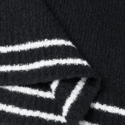 BALMAIN 黑色針織鈕扣羊絨長袖毛衣 YH1KD037KC55-0PA 3