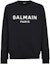 Order Balmain 黑色字母印花圓領長袖衛衣 AH1JQ005BB65-EAB