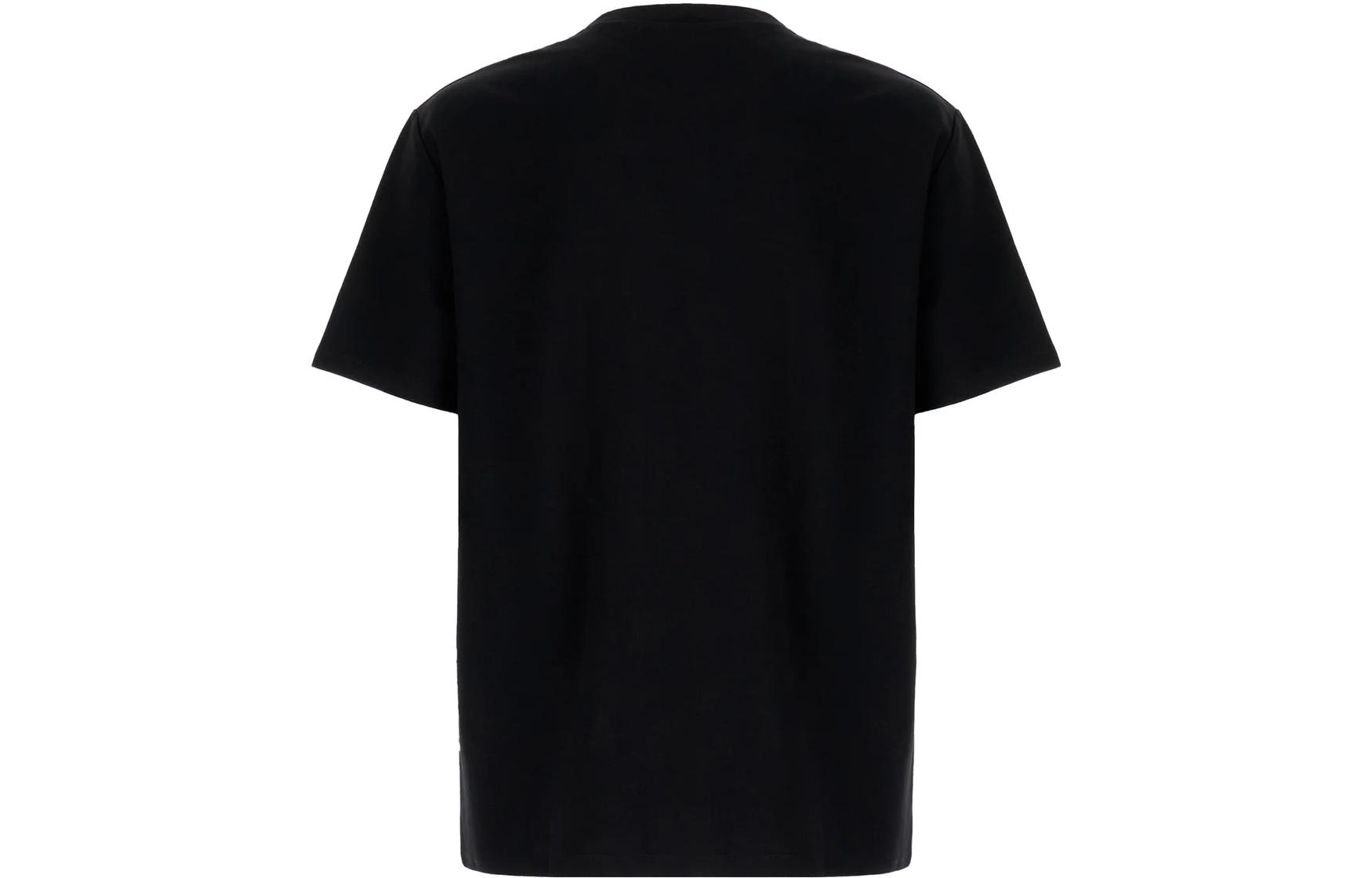 Lookbook BALMAIN 黑色字母印花寬鬆短袖T恤 CH1EG105-BC61-EHR