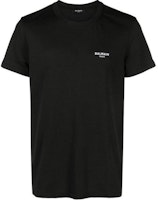 BALMAIN Black Logo Letter Crewneck Loose Fit Short Sleeve T-Shirt CH1EF000-BB04-EAB BALMAIN Black Logo Letter Crewneck Loose Fit Short Sleeve T-Shirt CH1EF000-BB04-EAB