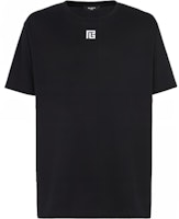 BALMAIN Black Logo Print Crewneck Short Sleeve T-Shirt. AH1EG010BC03-EEQ BALMAIN Black Logo Print Crewneck Short Sleeve T-Shirt. AH1EG010BC03-EEQ