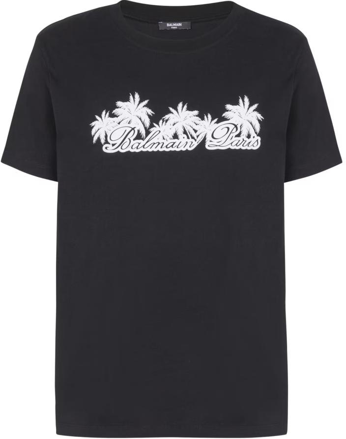 balmain-black-palm-tree-signature-print-crewneck-t-shirt-dh-1-ef-000-gd-85-eab